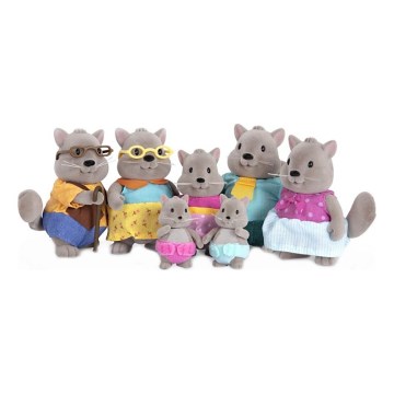 Li'l Woodzeez - Rotaļlietu komplekts BUSTLEBERRY squirrel family