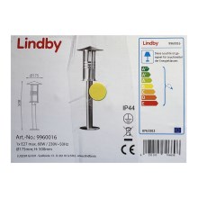 Lindby - Āra lampa ERINA 1xE27/60W/230V IP44