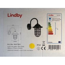 Lindby - Āra sienas lampa NAILA 1xE27/60W/230V IP44