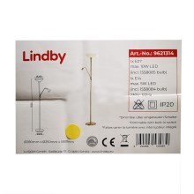 Lindby - Grīdas stāvlampa JOST 1xE27/10W/230V + 1xE14/5W
