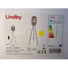 Lindby - Grīdas stāvlampa MARLY 1xE27/40W/230V