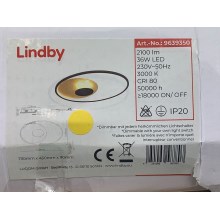 Lindby - LED Aptumšojama griestu lampa FEIVAL LED/36W/230V