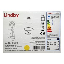Lindby - LED Aptumšojama lustra ar auklu VERIO LED/230V + tālvadības pults