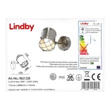 Lindby - LED Aptumšojama sienas lampa EBBI 1xE14/5W/230V
