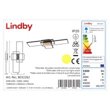 Lindby - LED Aptumšojama virsapmetuma lustra EMILJAN LED/35W/230V
