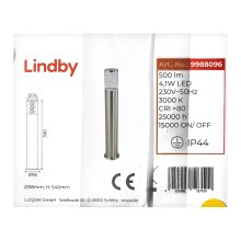 Lindby - LED Āra lampa BELEN LED/4,1W/230V IP44