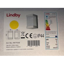 Lindby - LED Āra sienas lampa SEVERINA LED/7W/230V IP44