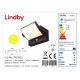 Lindby - LED Saules enerģijas sienas lampa ar sensoru SHERIN LED/3,7W/3,7V IP54