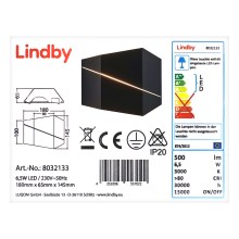 Lindby - LED Sienas lampa NIKOLAE LED/6,5W/230V