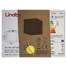 Lindby - LED Sienas lampa QUASO LED/4W/230V betons