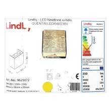 Lindby - LED Sienas lampa QUENTIN LED/5W/230V
