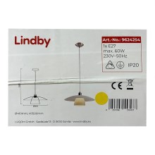 Lindby - Lustra ar auklu DOLORES 1xE27/60W/230V