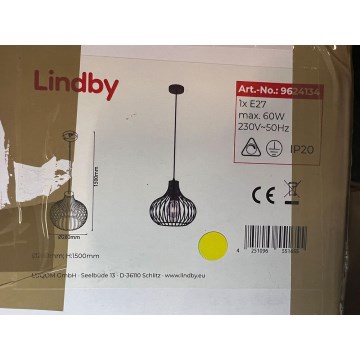 Lindby - Lustra ar auklu FRANCES 1xE27/60W/230V