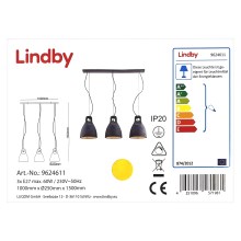 Lindby - Lustra ar auklu IBU 3xE27/60W/230V