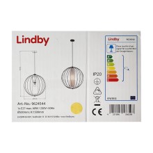 Lindby - Lustra ar auklu KORIKO 1xE27/60W/230V