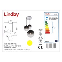 Lindby - Lustra ar auklu ROBYN 3xE27/40W/230V