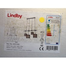 Lindby - Lustra ar auklu RUKAIA 4xE27/42W/230V