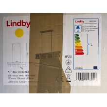 Lindby - Lustra ar auklu WATAN 4xE14/28W/230V