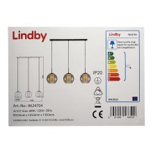 Lindby - Lustra ar auklu YELA 3xE27/60W/230V