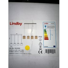Lindby - Lustra ar auklu ZALIA 4xE27/60W/230V
