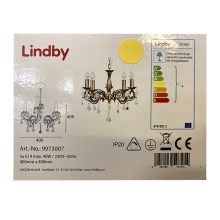 Lindby - Lustra ar ķēdi KORA 5xE14/40W/230V