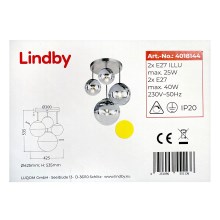 Lindby - Lustra ar stieni RAVENA 2xE27/40W/230V + 2xE27/25W