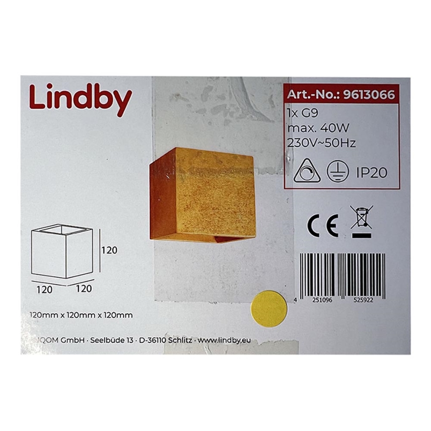 Lindby - Sienas lampa YADE 1xG9/20W/230V