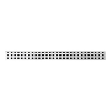Lineārais notekas žlabs 69,5x2,3 cm, nerūsējošā tērauda konstrukcija / sudraba apdare