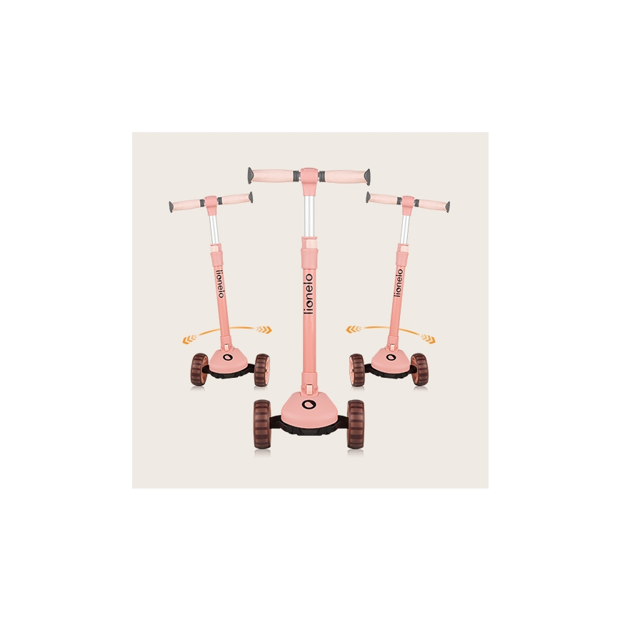 Lionelo - 2 vienā bērnu skrejritenis FRANKY, rozā