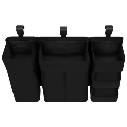Lionelo - 3 vienā gultiņas organizators SIDEPOCKET, melns