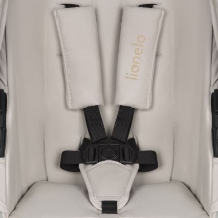 Lionelo – 3‑1 kombinētie rati AMBER PLUS, smilšu bēšs