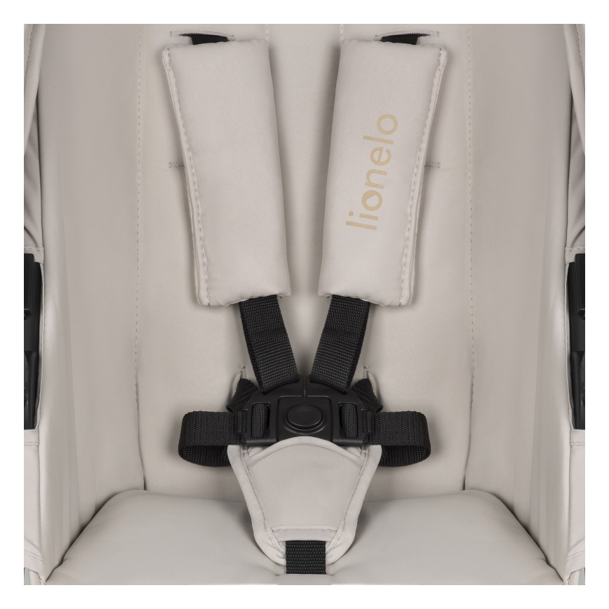 Lionelo – 3‑1 kombinētie rati AMBER PLUS, smilšu bēšs