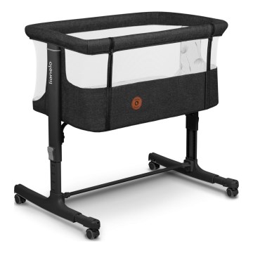 Lionelo - 3‑vienā bērnu gultiņa AURORA Grey Graphite