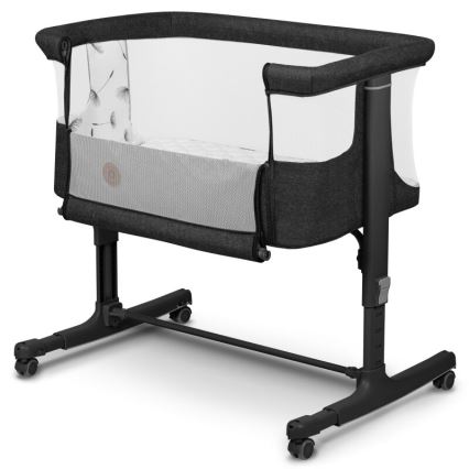 Lionelo - 3‑vienā bērnu gultiņa AURORA Grey Graphite