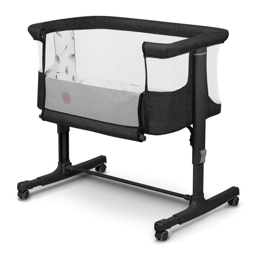 Lionelo - 3‑vienā bērnu gultiņa AURORA Grey Graphite