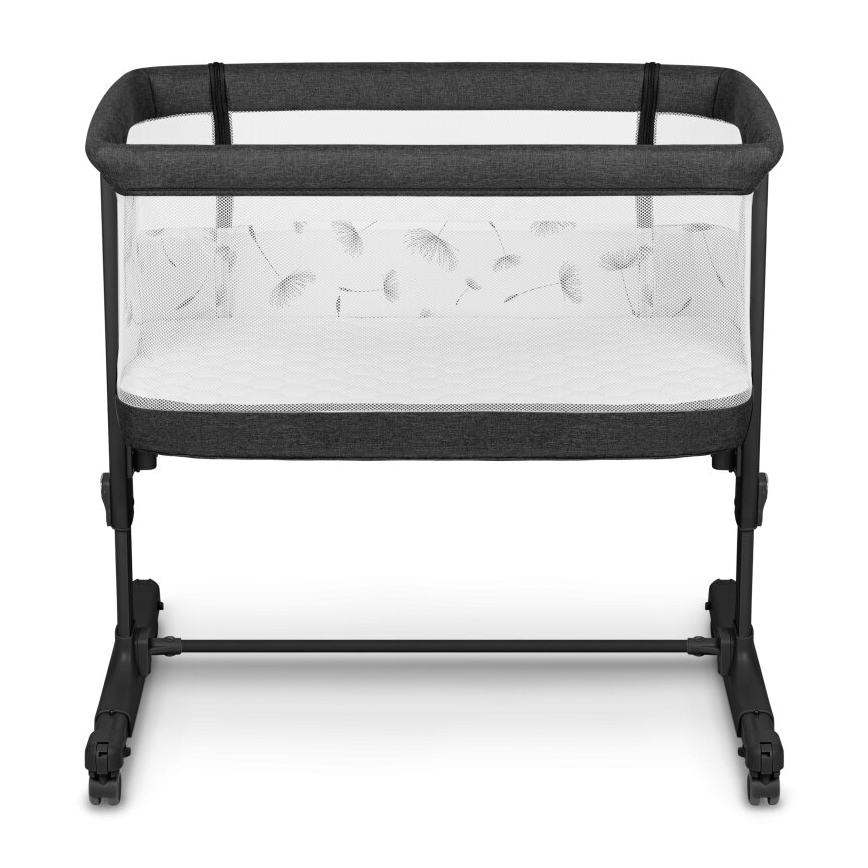 Lionelo - 3‑vienā bērnu gultiņa AURORA Grey Graphite