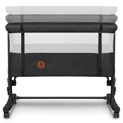 Lionelo - 3‑vienā bērnu gultiņa AURORA Grey Graphite