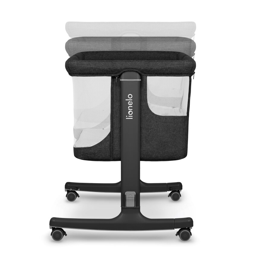 Lionelo - 3‑vienā bērnu gultiņa AURORA Grey Graphite
