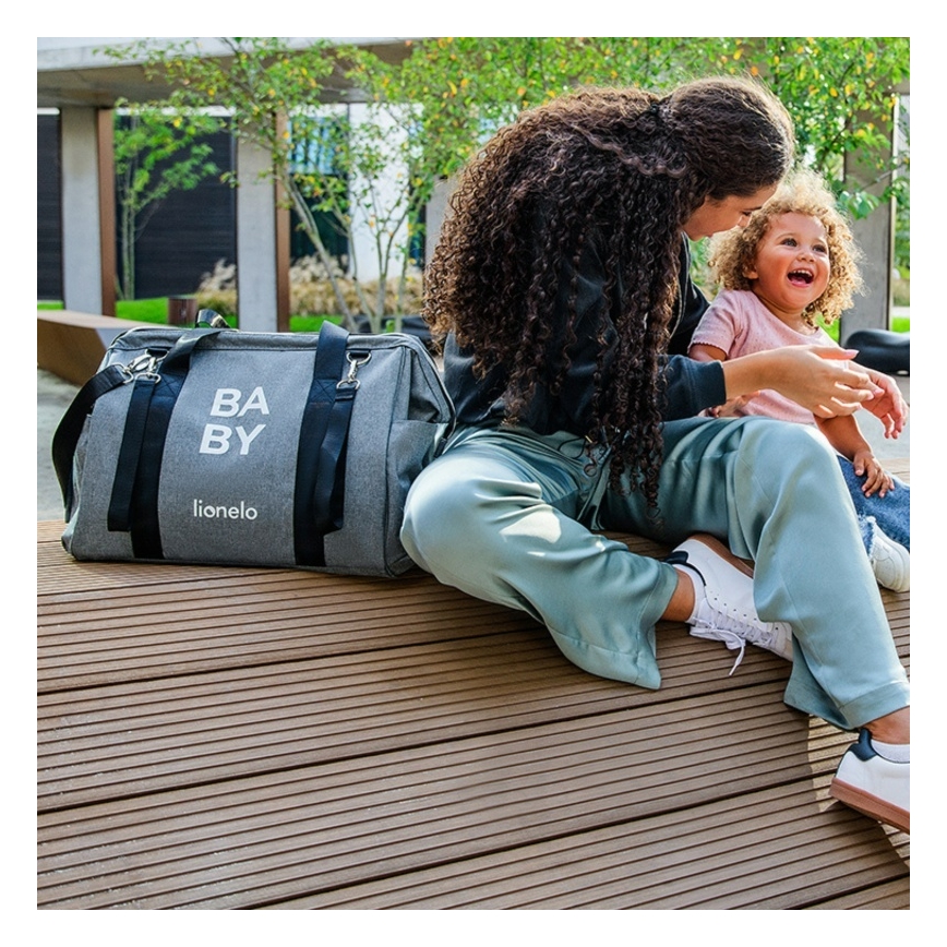 Lionelo - autiņsoma ratiņiem IDA Grey Concrete