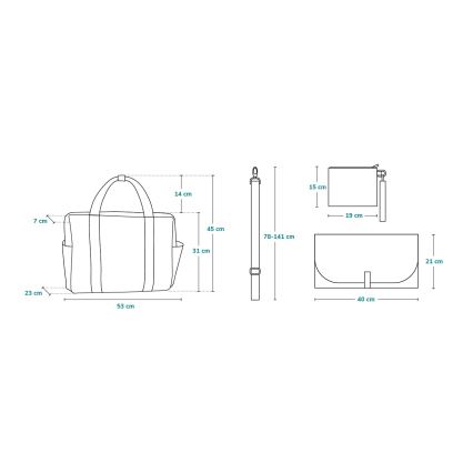 Lionelo - autiņsoma ratiņiem IDA Grey Concrete