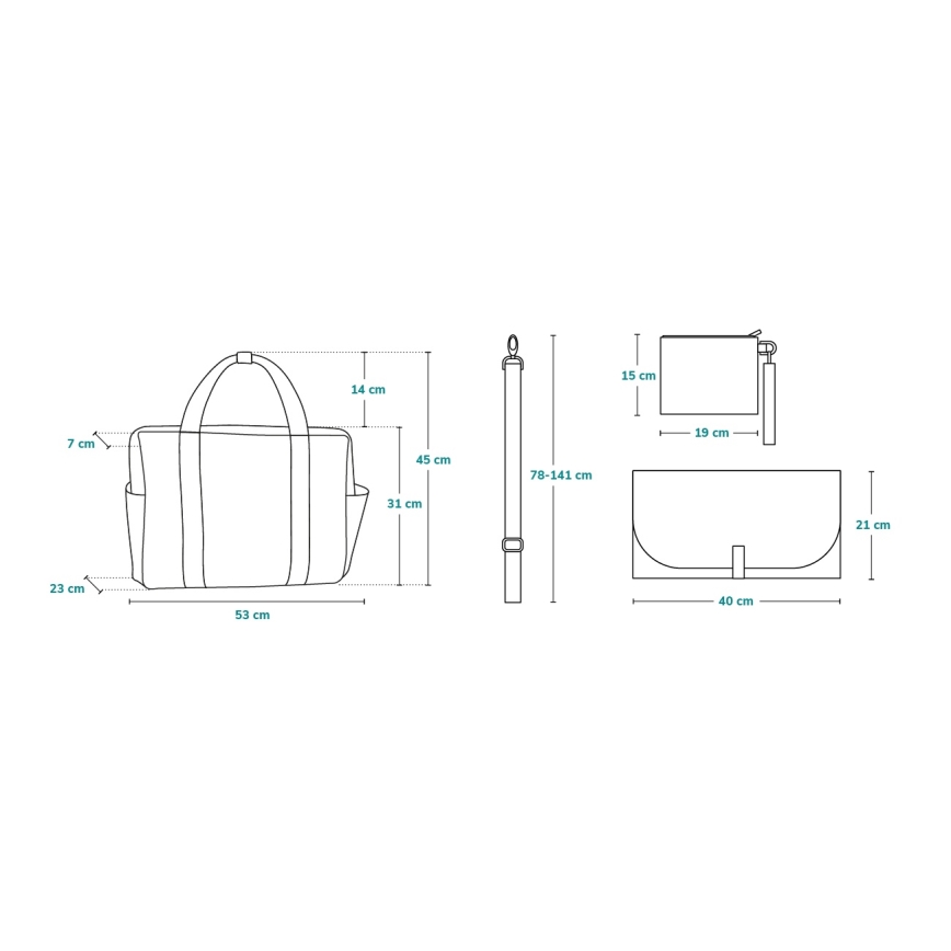 Lionelo - autiņsoma ratiņiem IDA Grey Concrete