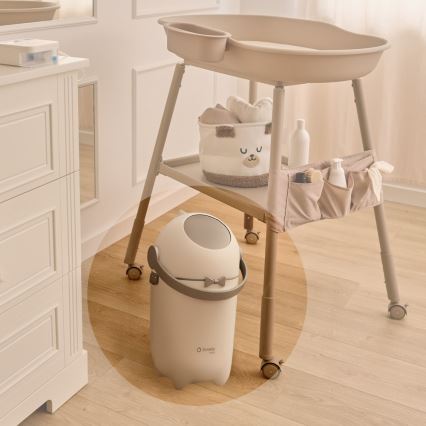 Lionelo - autiņu atkritumu tvertne PUREBIN, 10 l, balta