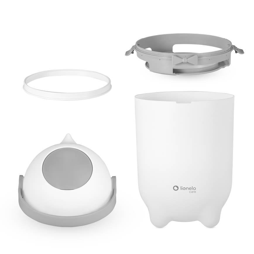 Lionelo - autiņu atkritumu tvertne PUREBIN, 10 l, balta