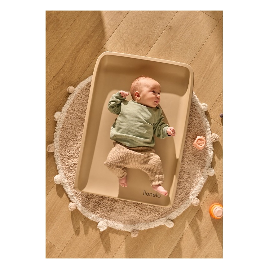 Lionelo - Autiņu maiņas paliktnis MEGS 49x70 cm smilškrāsas