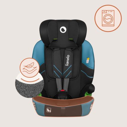 Lionelo - Auto sēdeklis LEVI FIX i-Size 76-150 cm kobalta zils