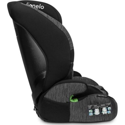 Lionelo - Auto sēdeklis LEVI ONE i-Size 76-150 cm melna/pelēka