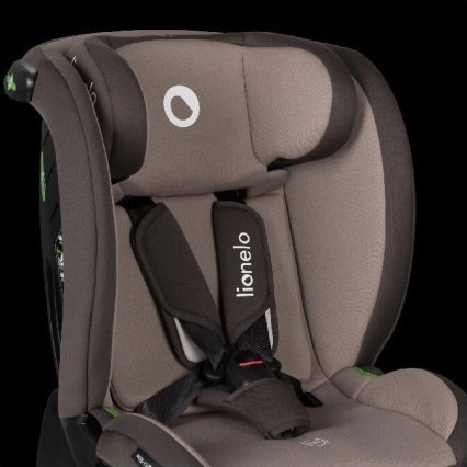 Lionelo - Autokrēsliņš AART i-Izmērs 40-150 cm brūna/krēmkrāsa
