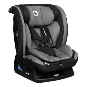 Lionelo - Autokrēsliņš AART i-Izmērs 40-150 cm melna/pelēka