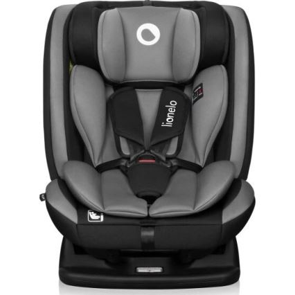 Lionelo - Autokrēsliņš AART i-Izmērs 40-150 cm melna/pelēka