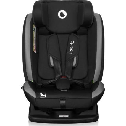 Lionelo - Autokrēsliņš AART i-Izmērs 40-150 cm melna/pelēka